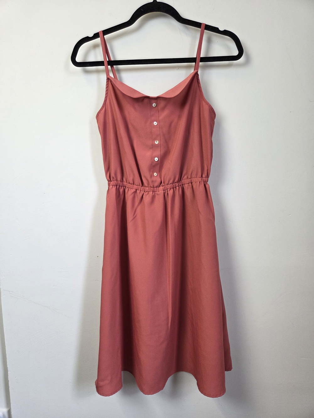 Kardashian Kollection Dusty Rose Spaghetti-Strap Midi Dress